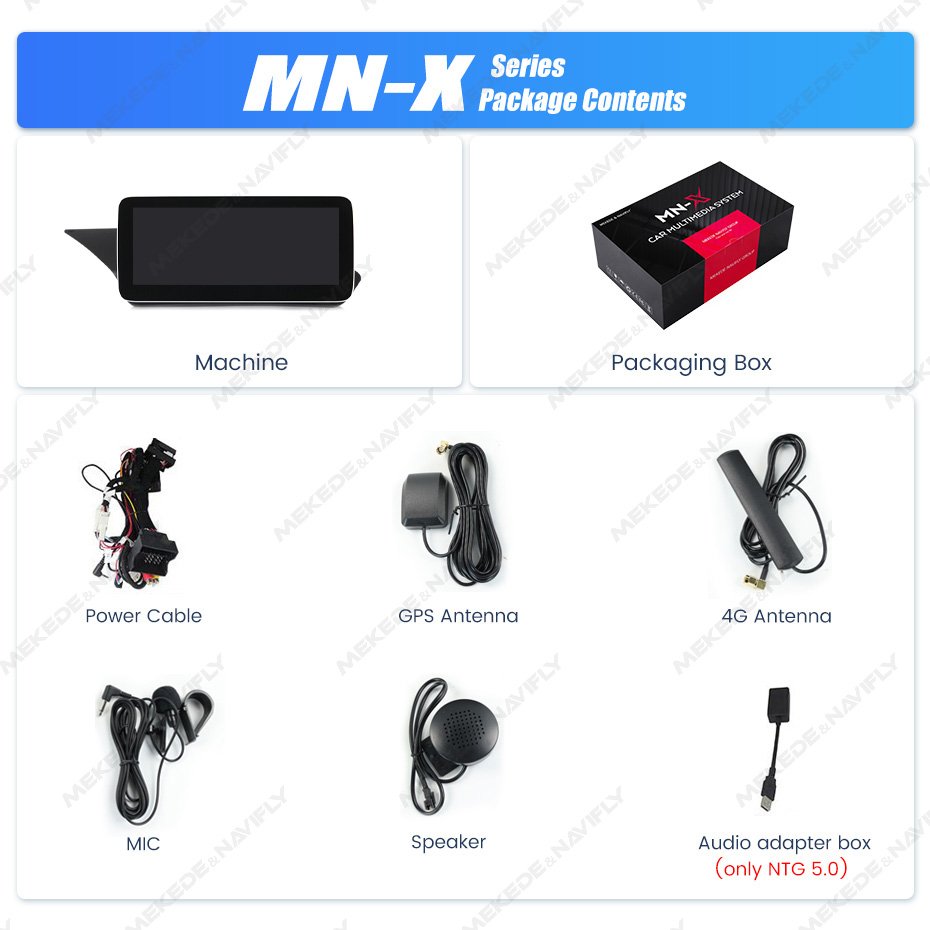 MEKEDE MNX Android GPS Navigation Built-in BT Car Radio GPS Navigation System for Benz E Class W212 1920*720 Resolution