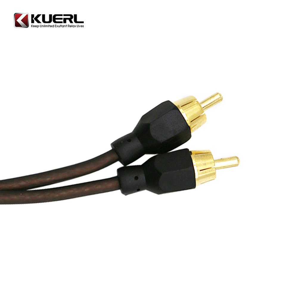 New Car Audio Cable Bare Copper Audio Cable High Quality Amplifier RCA Cable for Automotive