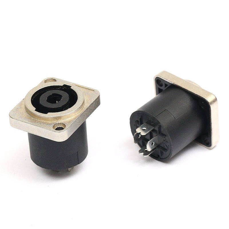 OEM Free Sample Professional stage speaker Cannon adapter PA6/Zinc Alloy Shell cannon head audio amplifier metal socket