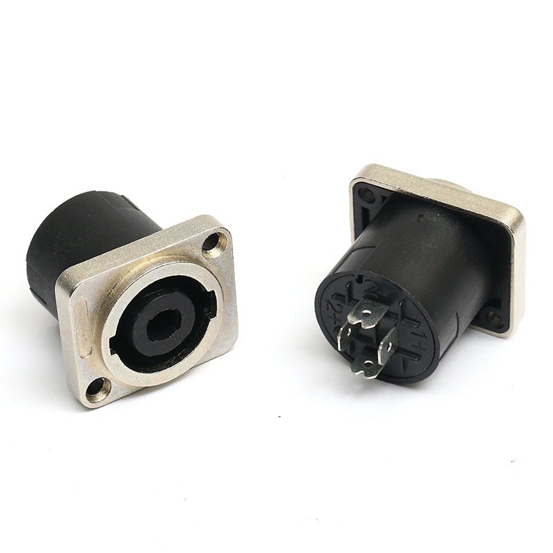 OEM Free Sample Professional stage speaker Cannon adapter PA6/Zinc Alloy Shell cannon head audio amplifier metal socket