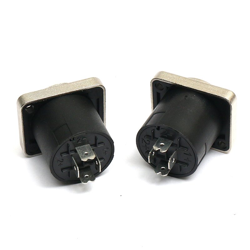 OEM Free Sample Professional stage speaker Cannon adapter PA6/Zinc Alloy Shell cannon head audio amplifier metal socket