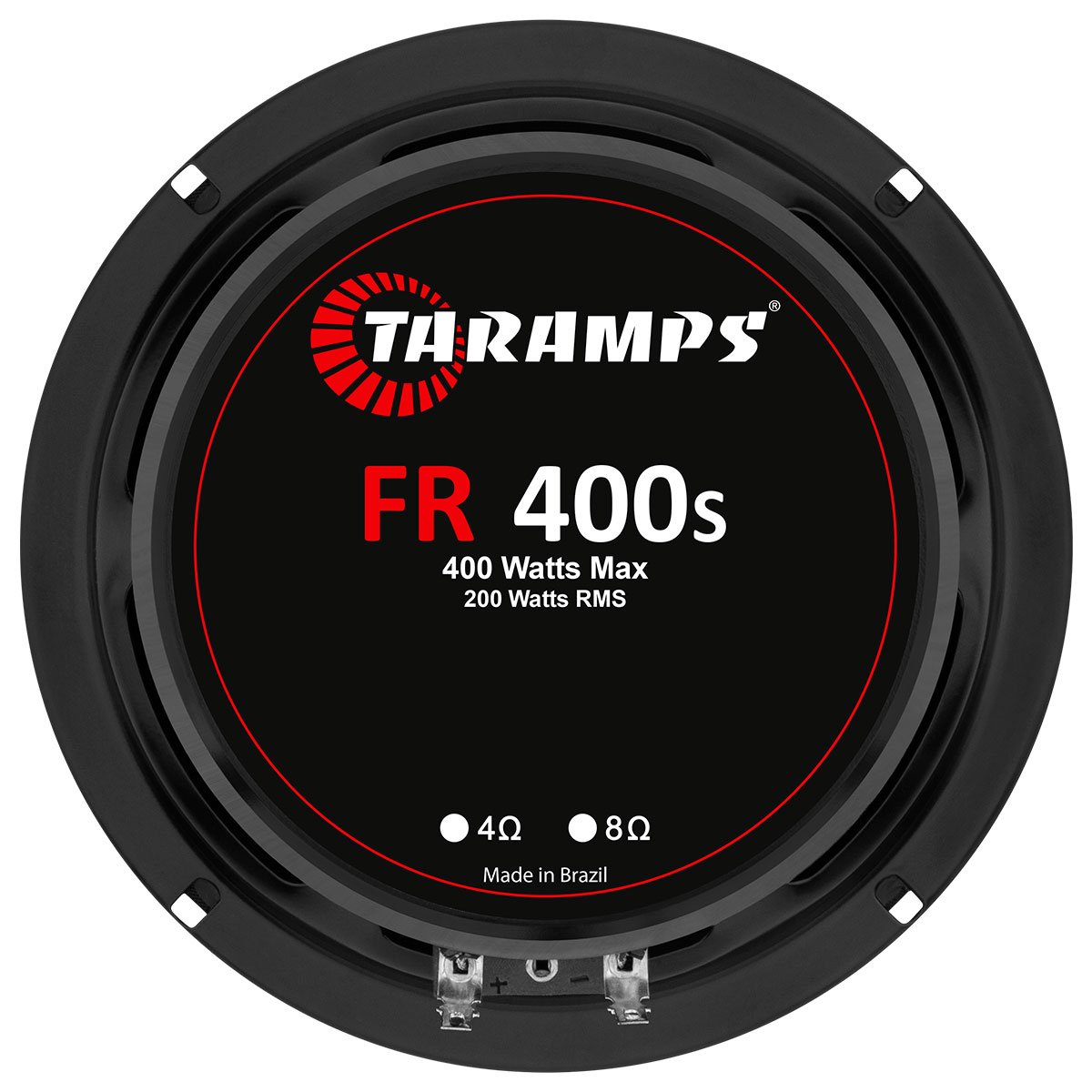 Taramps 6" FR 400s Loudspeaker 4 or 8 Ohms 200 Watts Rms 400W Musical Power Full Range Car Audio Speaker 6Inch Compact for Doors