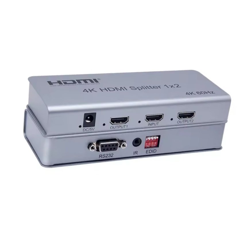 HDTV V2.0 2-Port Audio Video Splitter 1x2 Full 3D Formats Blu-Ray Player Compatible-1 in 2 out HD Splitter