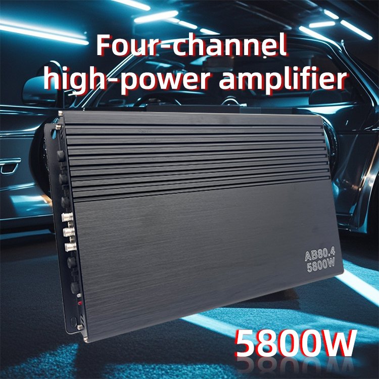 High Quality Class AB Car Amplifier 80W*4 RMS Power 4ohm Car Audio Amplifier 4 Channel