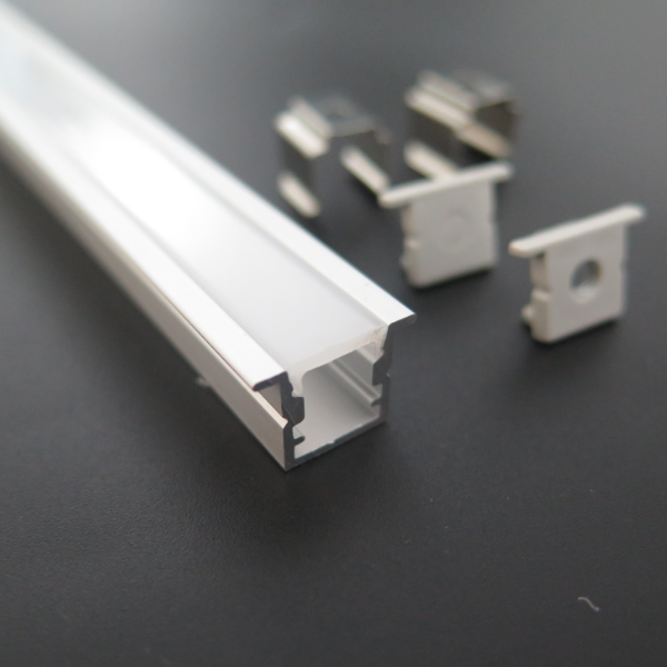 High End Recessed LED Aluminum Profile for Luxury Interiors Black Embedded Concealed LED Aluminum Profile Light