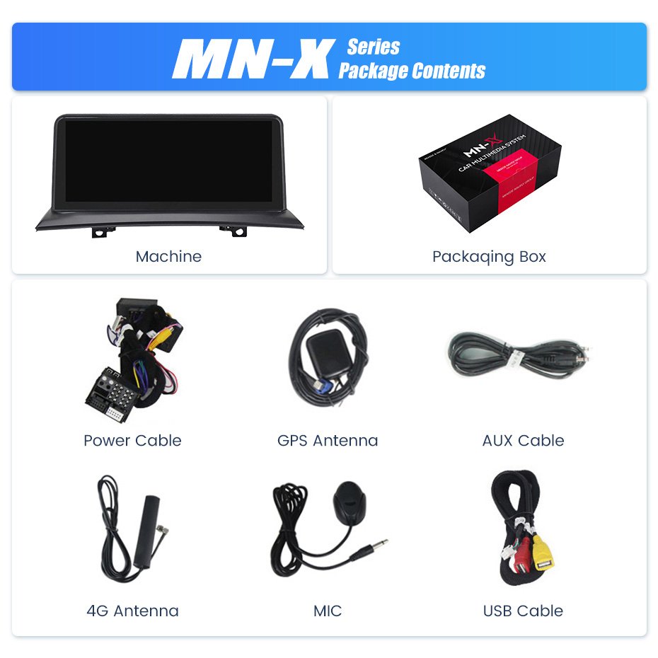 MEKEDE MNX Newest Android Car Audio Player WIFI 4G LTE Car-play Auto for BMW X3 E83 10.25 Inch 2004-2009 DSP DVR ADAS