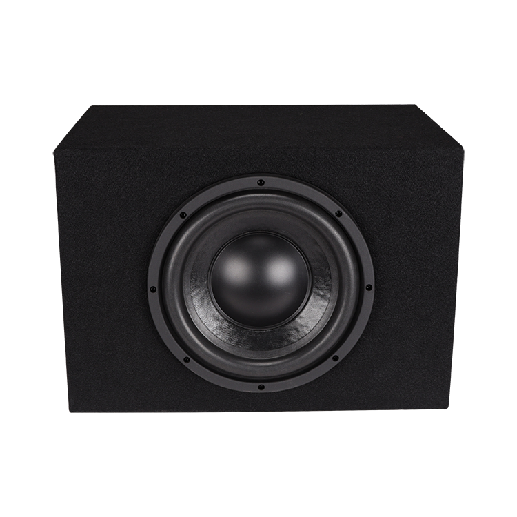 Factory Wholesale Bass Subwoofer with Enclosure Active Car Audio Speaker 10 Inch DC 12 V Car Sub Woofer with Amp