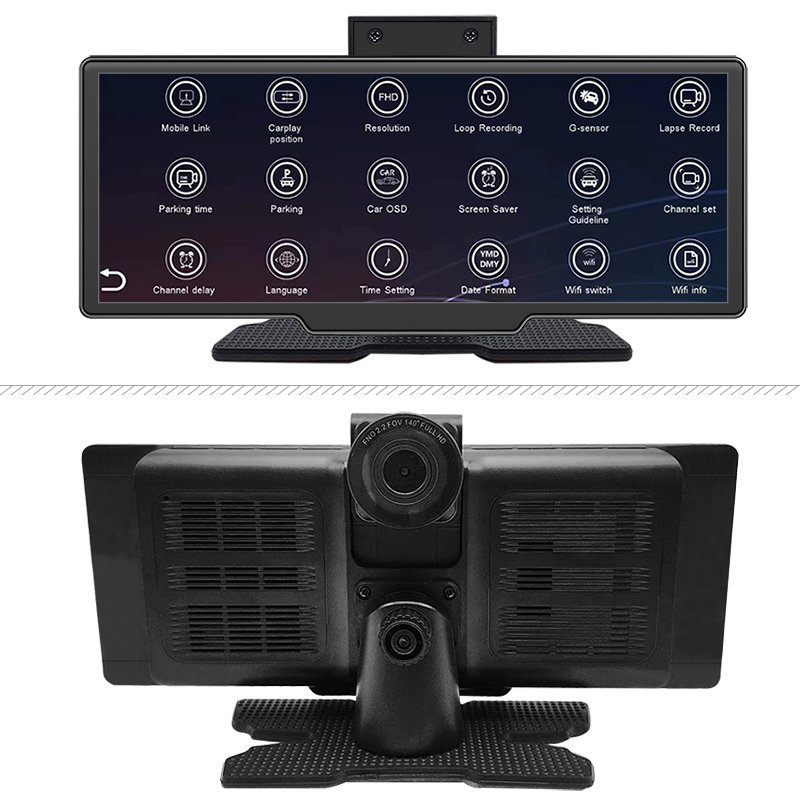 9.3inch Car Navigation Display 4K Car Gps Dvr Video Recorder Car Radio Player