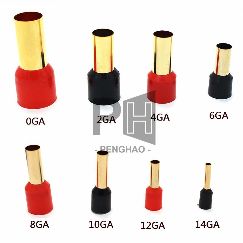 Car Audio Wire Accessories Pure Copper Tube Sleeve, Copper Tube Type Termin