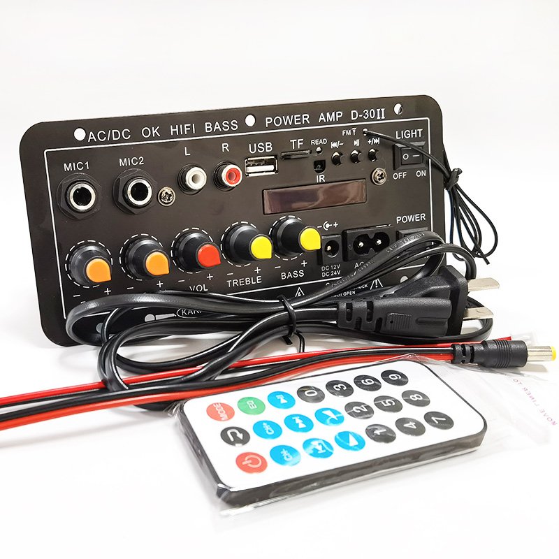 Customizable HI-FI Subwoofer Power Amp 12V/24V/220V High Bass D30 Amplifier Board Professional Home/KTV/Audio Car Music