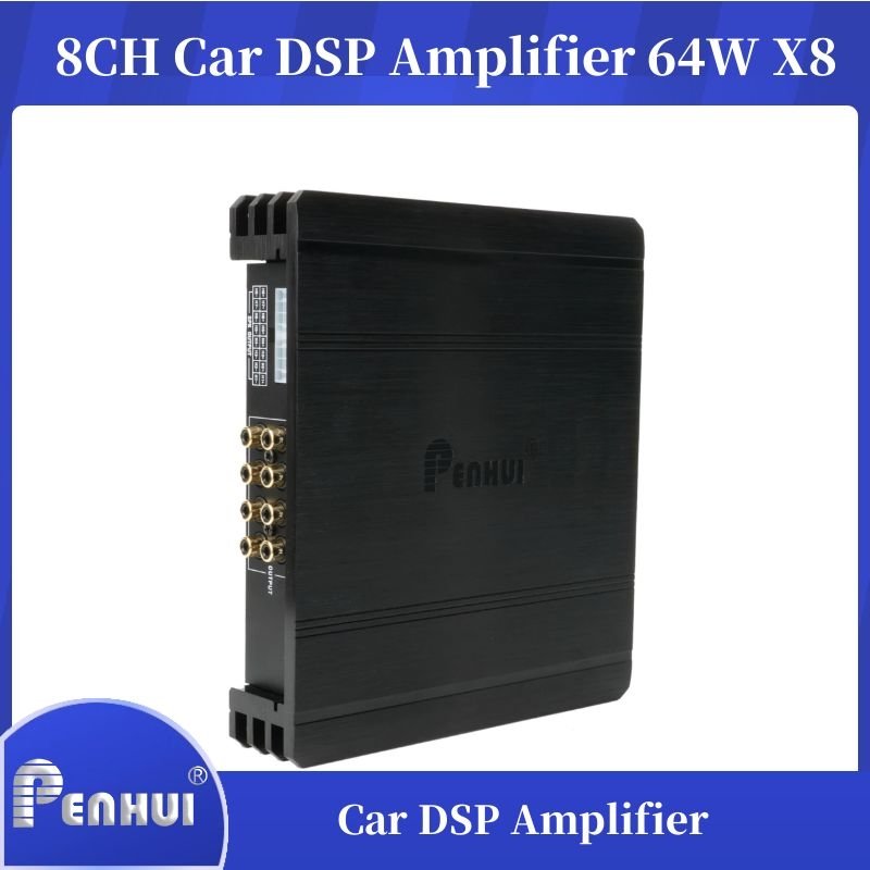 8 Channel Car DSP Amplifier Built in DSP and Karaoke Modules Cars Audio Upgrade System AB Class Built in Bluetooth Karaoken