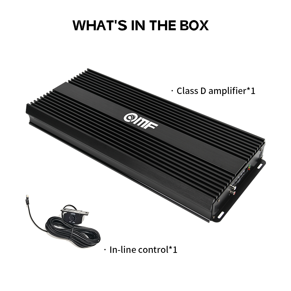 RMS 5000W 1 Ohm Class D Monoblock Amplifier powerful bass car subwoofer