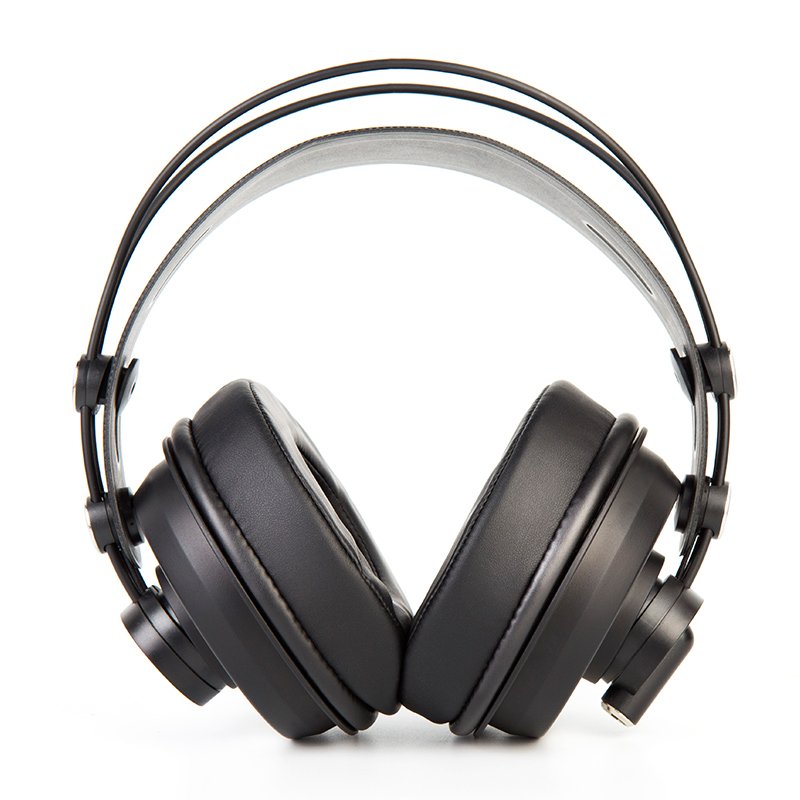 Professional Recording and Mixing Over-Ear Headphones suitable for DJ stage performances equipped with 50mm isolating earcups