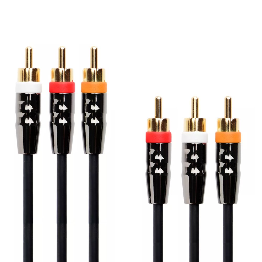 Male to Male Video AV RCA Cable Kabel 1 Car Cabo Audio OFC 2 RCA Cable AV 2RCA Hifi Signal Car Audio Speaker