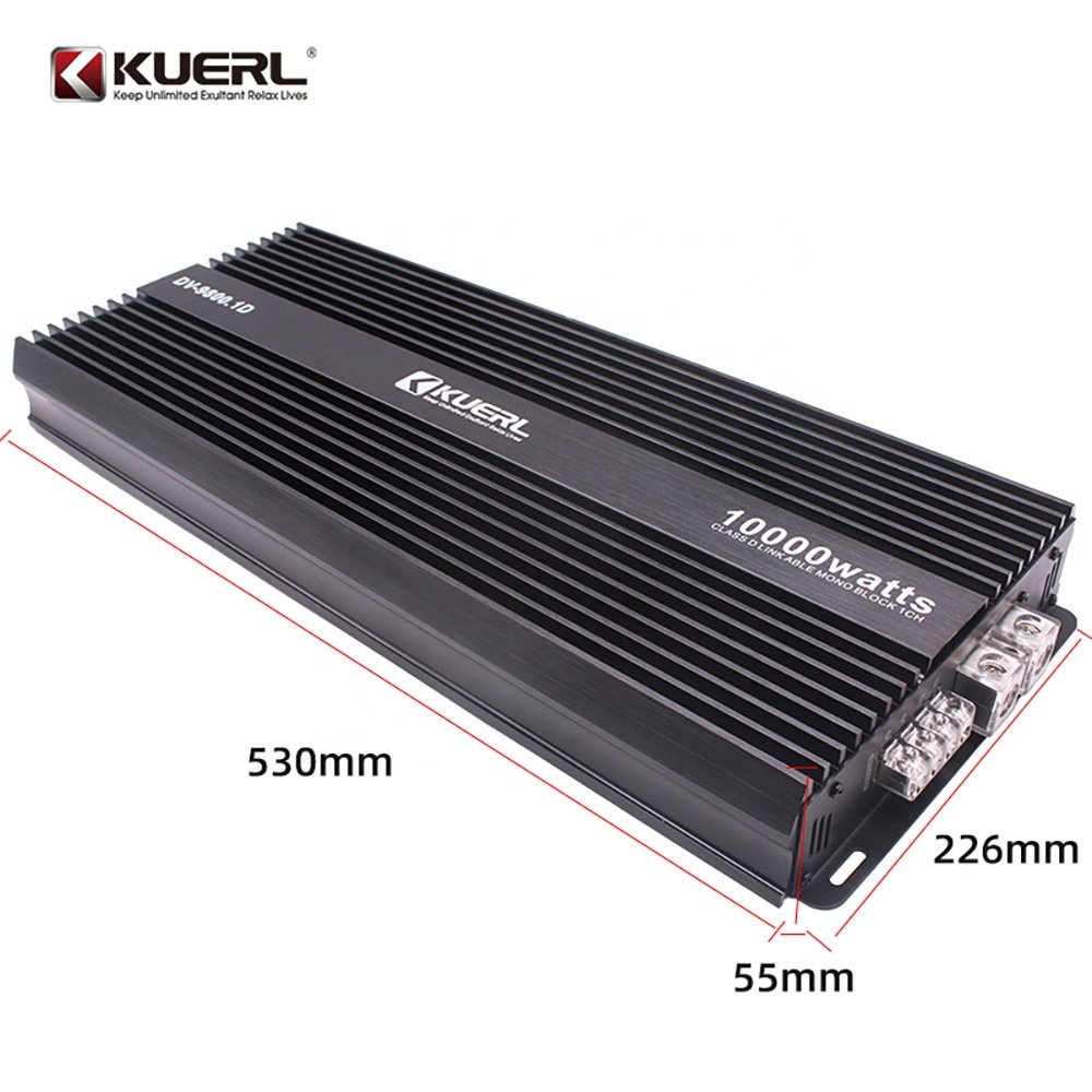 Factory Price Class D 1 Channel Car Amplifier Big Power Monoblock Digital Car Power Amplifier