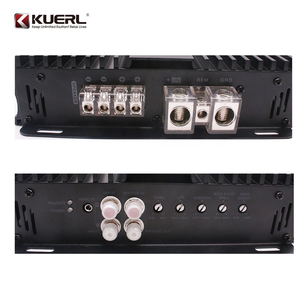 Factory Price Class D 1 Channel Car Amplifier Big Power Monoblock Digital Car Power Amplifier