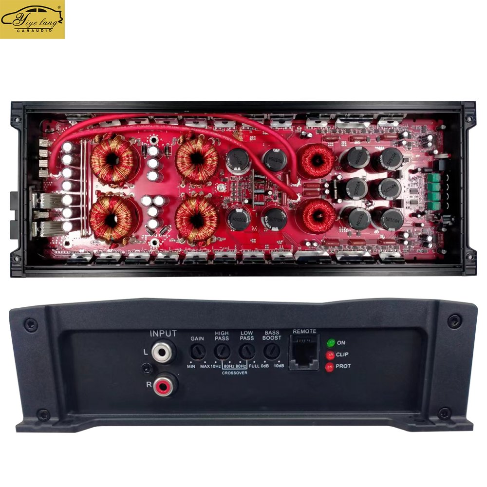 Single Channel Car Audio Power Amplifier 400.4 Class D 4 Channel Midrange Subwoofer Auto Bass Horn Amp