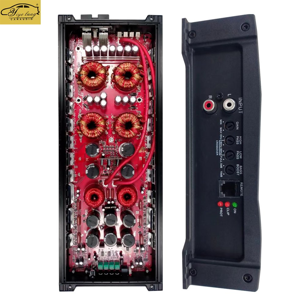 Single Channel Car Audio Power Amplifier 400.4 Class D 4 Channel Midrange Subwoofer Auto Bass Horn Amp