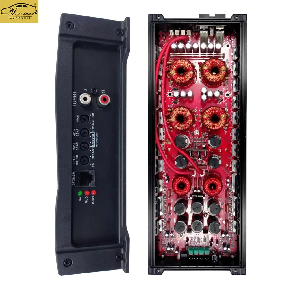 Single Channel Car Audio Power Amplifier 400.4 Class D 4 Channel Midrange Subwoofer Auto Bass Horn Amp