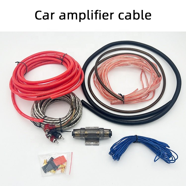 Car Audio Wire Cable Set 8GA Car Amplifier Cable High Quality 5M Cable Wiring Kit for Car Active Subwoofers