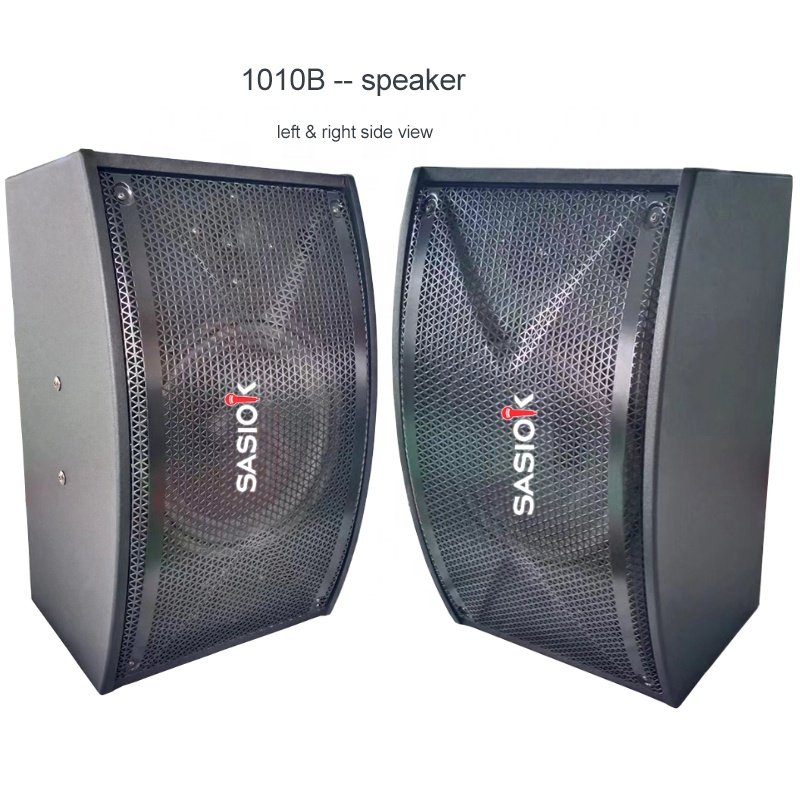 1010B Stereo Audio System Karaoke Set Mix of One Amplifier and Two Speakers Each Speaker with 10" Sub-woofer