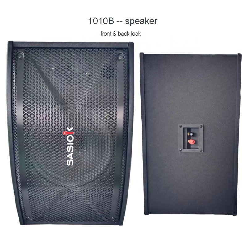 1010B Stereo Audio System Karaoke Set Mix of One Amplifier and Two Speakers Each Speaker with 10" Sub-woofer