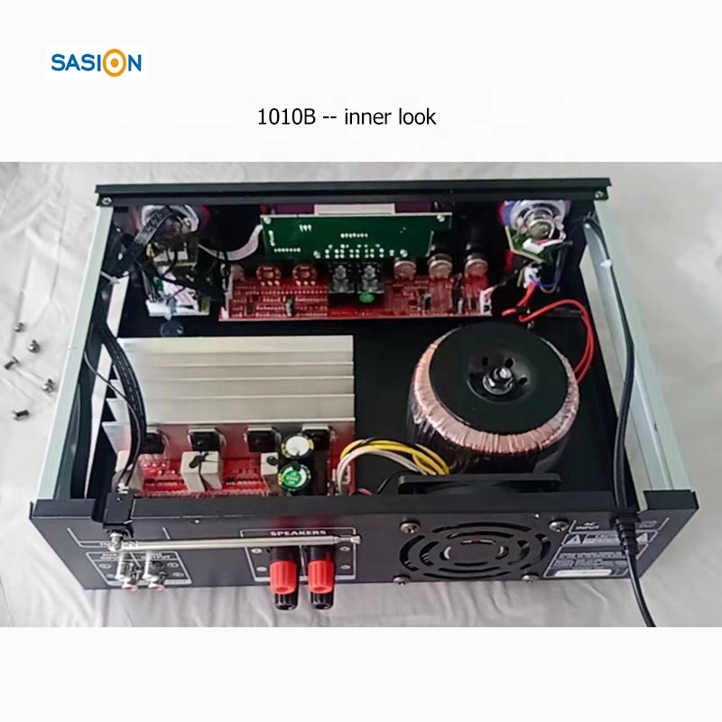1010B Stereo Audio System Karaoke Set Mix of One Amplifier and Two Speakers Each Speaker with 10" Sub-woofer