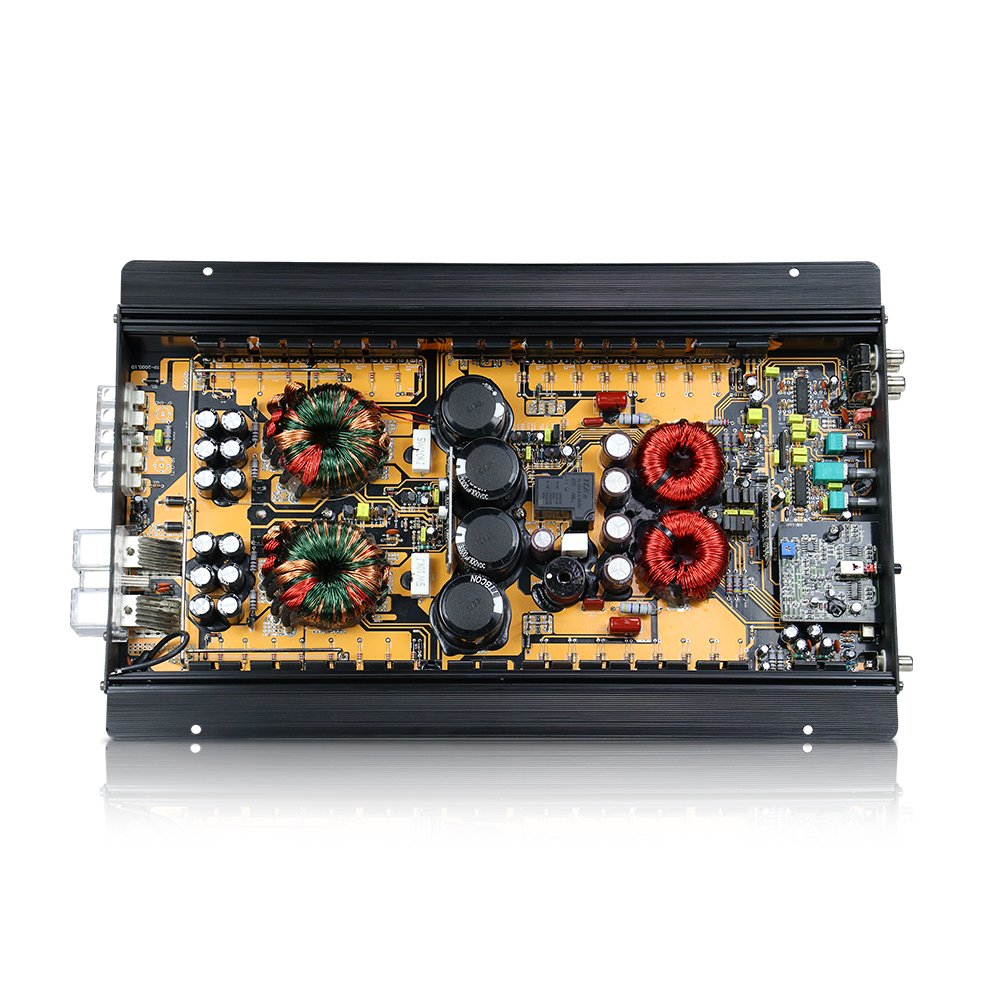 Teampie OEM High Power RMS 2000 Watts Class D Monoblock Strappable Korean Car Amplifier TP-2000.1D