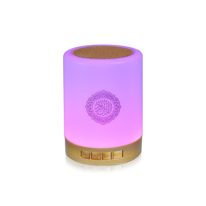 Hot sale azan alarm clock muslin digital quran speaker touch lamp islam ramadan gift