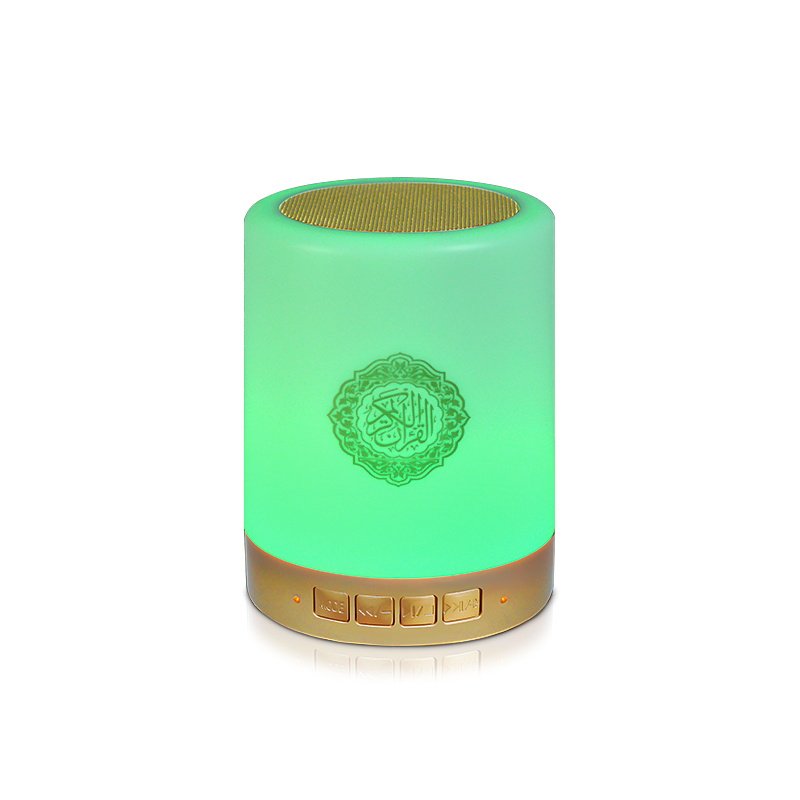 Hot sale azan alarm clock muslin digital quran speaker touch lamp islam ramadan gift