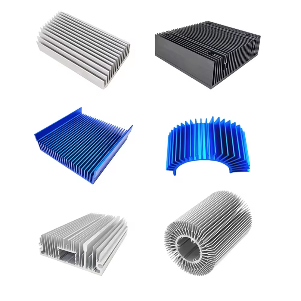 6063T5 6061T6 Extruded Aluminum Heat Sink for Car Amplifier , Heatsink Cooling Fin Profile Aluminium Radiators Uk Ireland Market
