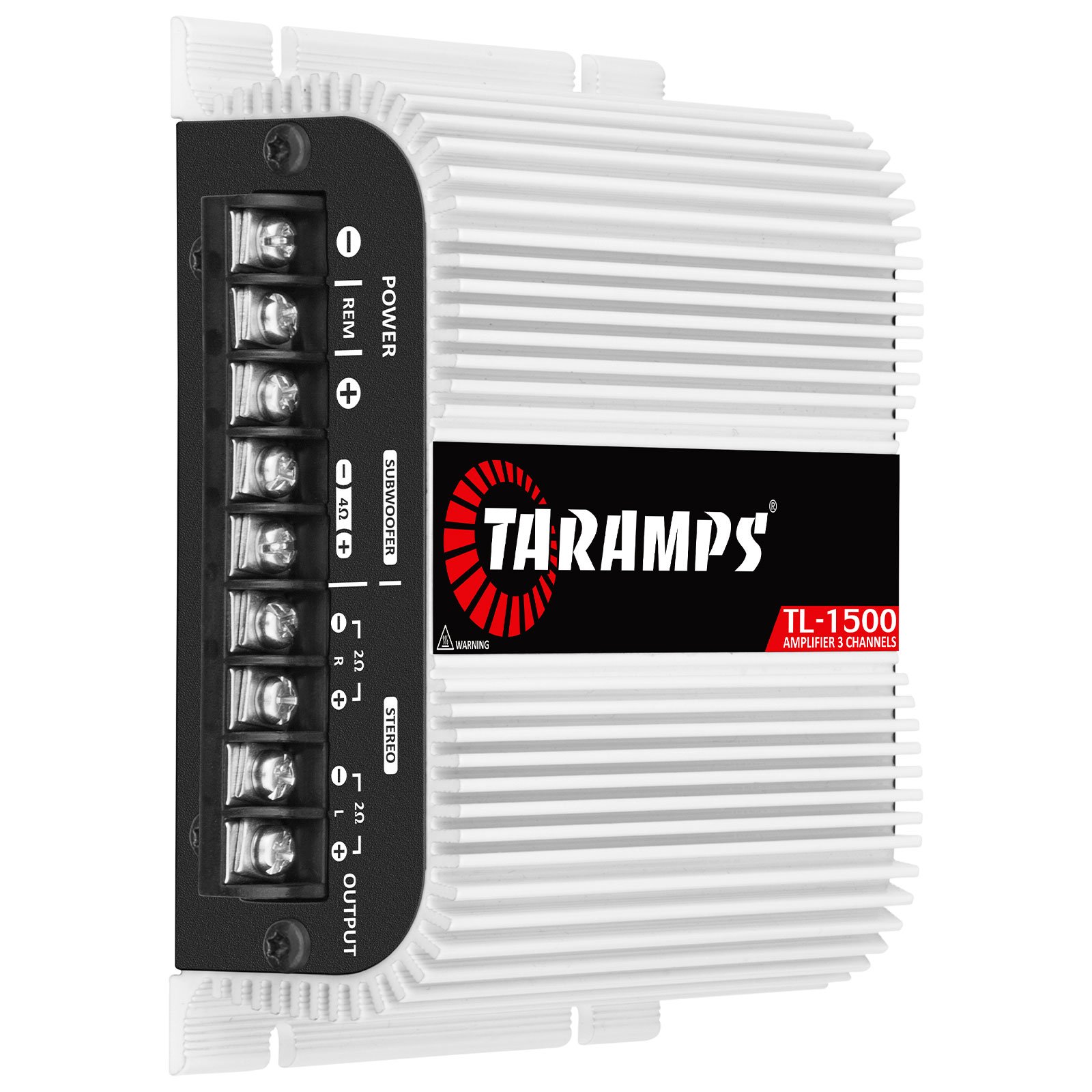 Taramps TL 1500 Full Range 390 Watts 3 Channels Car Audio 2 Stereo Channels 1 Sub Channel Amplifier RCA Wire Input Bass Boost