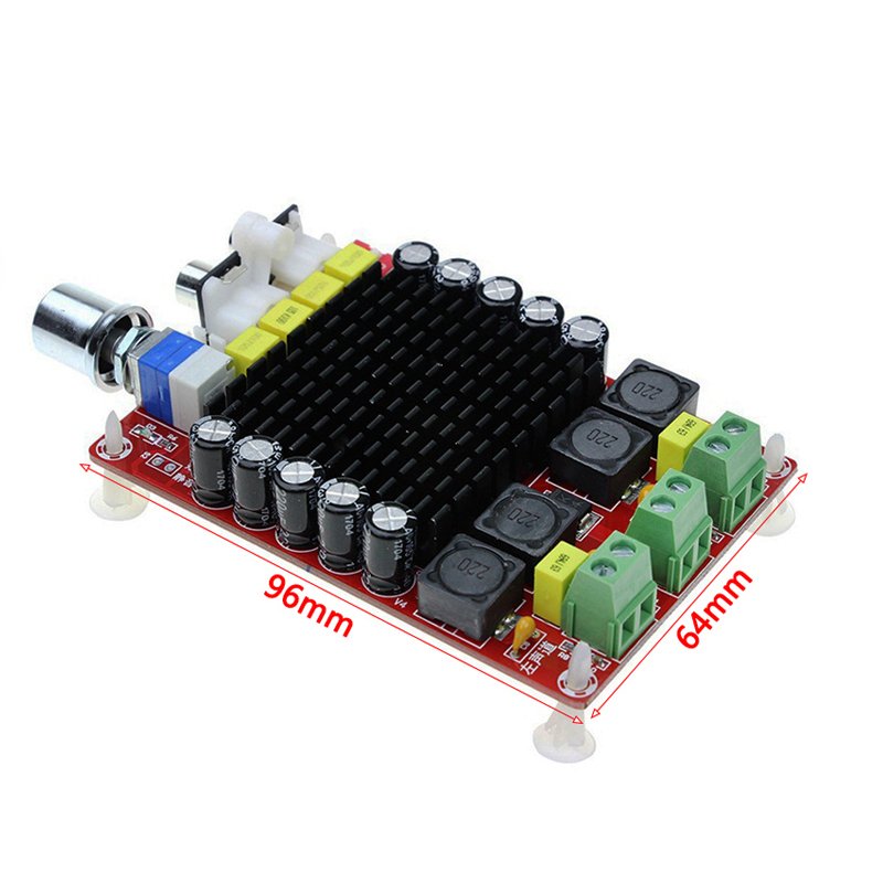 XH-M510 DC14-34V High Power Digital Amplifier Board 100Wx2 Overheat Protection High Efficiency TDA7498 Amplifier Board
