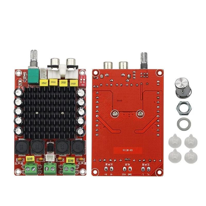 XH-M510 DC14-34V High Power Digital Amplifier Board 100Wx2 Overheat Protection High Efficiency TDA7498 Amplifier Board