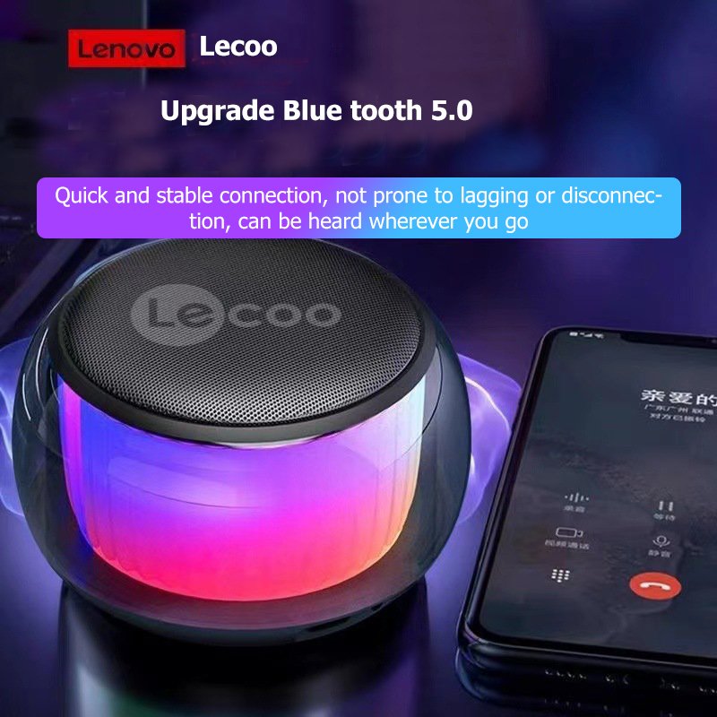 Custom Lecoo Colorful alexa 5.0 home theatre sound system mini portable pc rgb light sexy wireless speaker