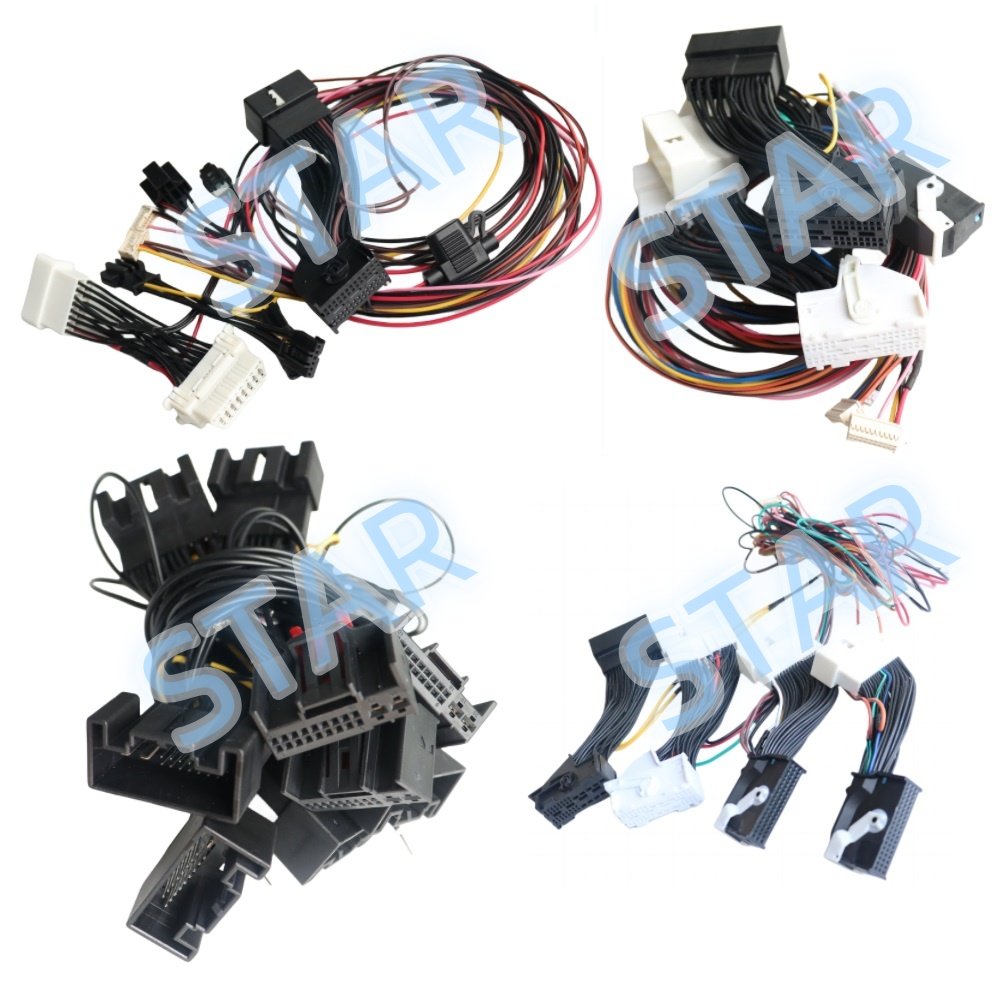 OEM Custom Wire Harness Audio Wire Harness Loom Kits with 4 Pin Connector for Car Amplifier System