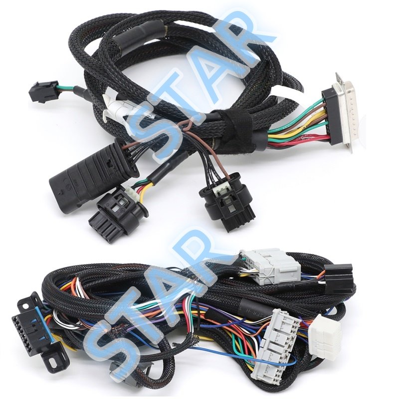 OEM Custom Wire Harness Audio Wire Harness Loom Kits with 4 Pin Connector for Car Amplifier System