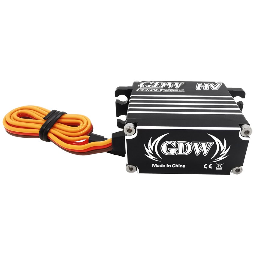 GDW BLS890HV 19KG Torque Steel Gear Slant Plate Brushless Motor High Speed Digital Servo for Helicopter