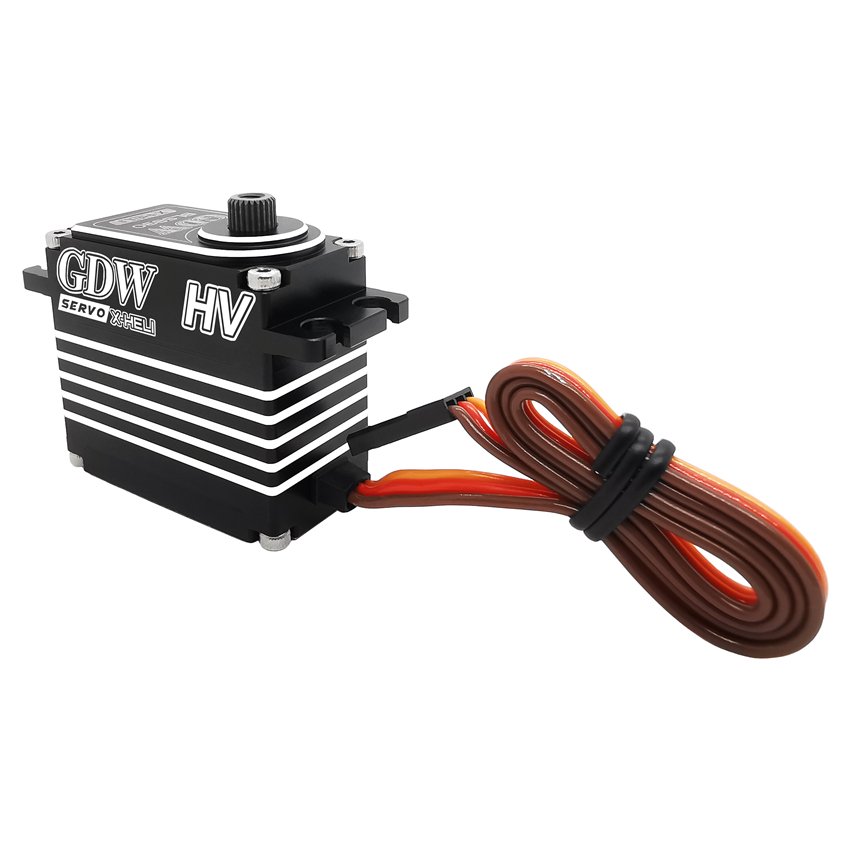GDW BLS890HV 19KG Torque Steel Gear Slant Plate Brushless Motor High Speed Digital Servo for Helicopter
