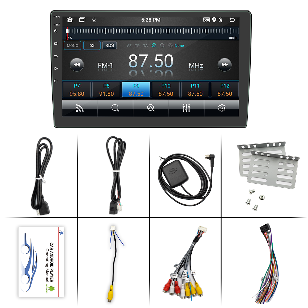 9 Inch/10 Inch Car Stereo 1 Din Touch Screen Carplay Car Radio Autoradio Auto Electronics Car DVD Player