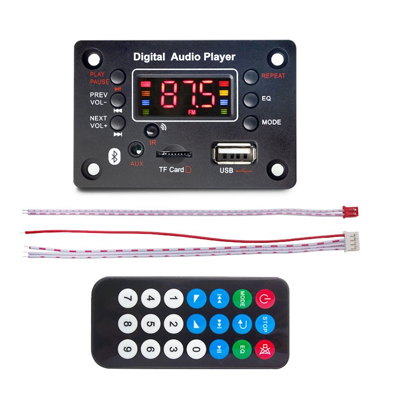Factory Directly Sell Good Price 12V Universal MP3 Music Player Car Blue Tooth 25W*2 Mp3 Player Blue Tooth Amplifier