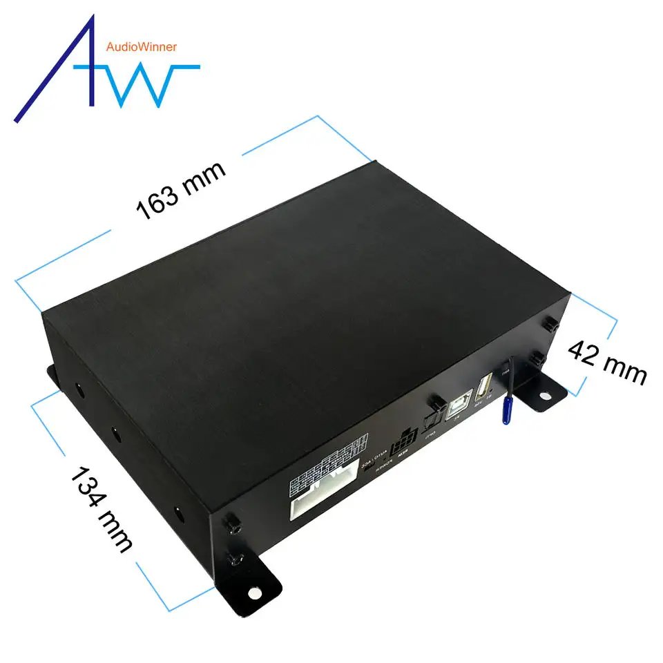 AudioWinner E46.4A Korean Board Mini Amp Sound System 4 Channel Digital Class ab Dsp Car Amplifier Android