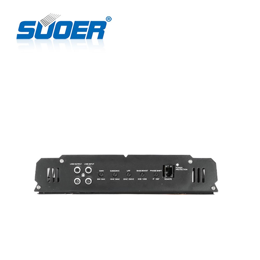 Silver Class D Monoblock Car Amplifier 1500Wrms High-Powered Audio Enhancement