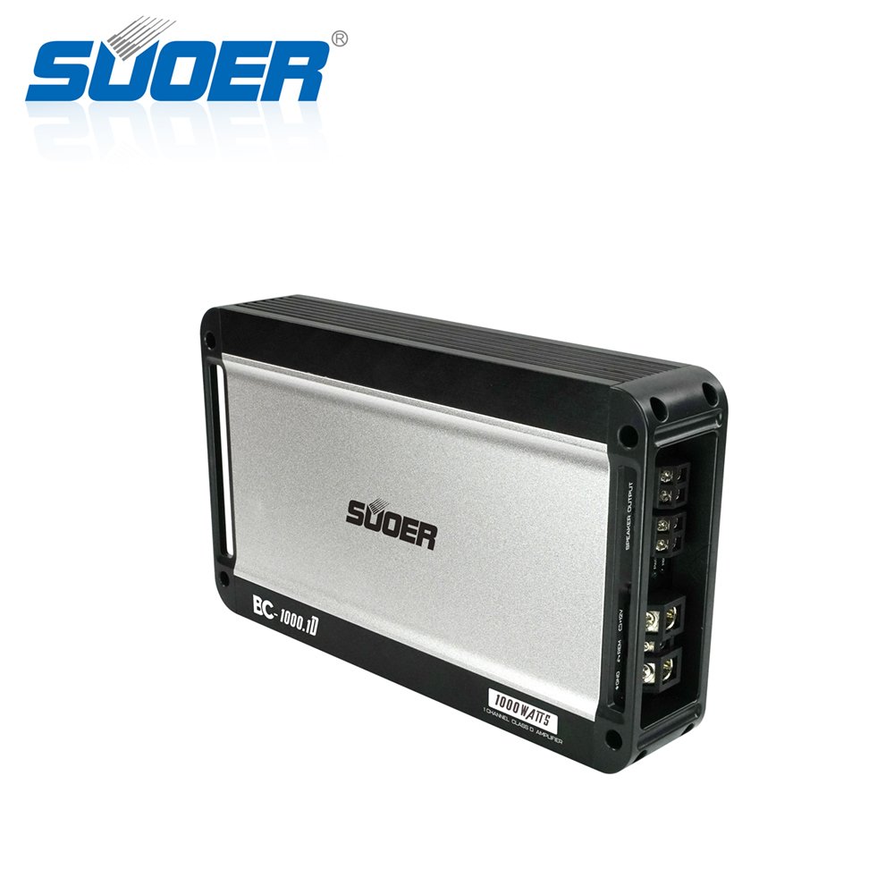 Suoer BC-1000.1 Monoblock Channel 3000 Watt Max Power Car Amplifier