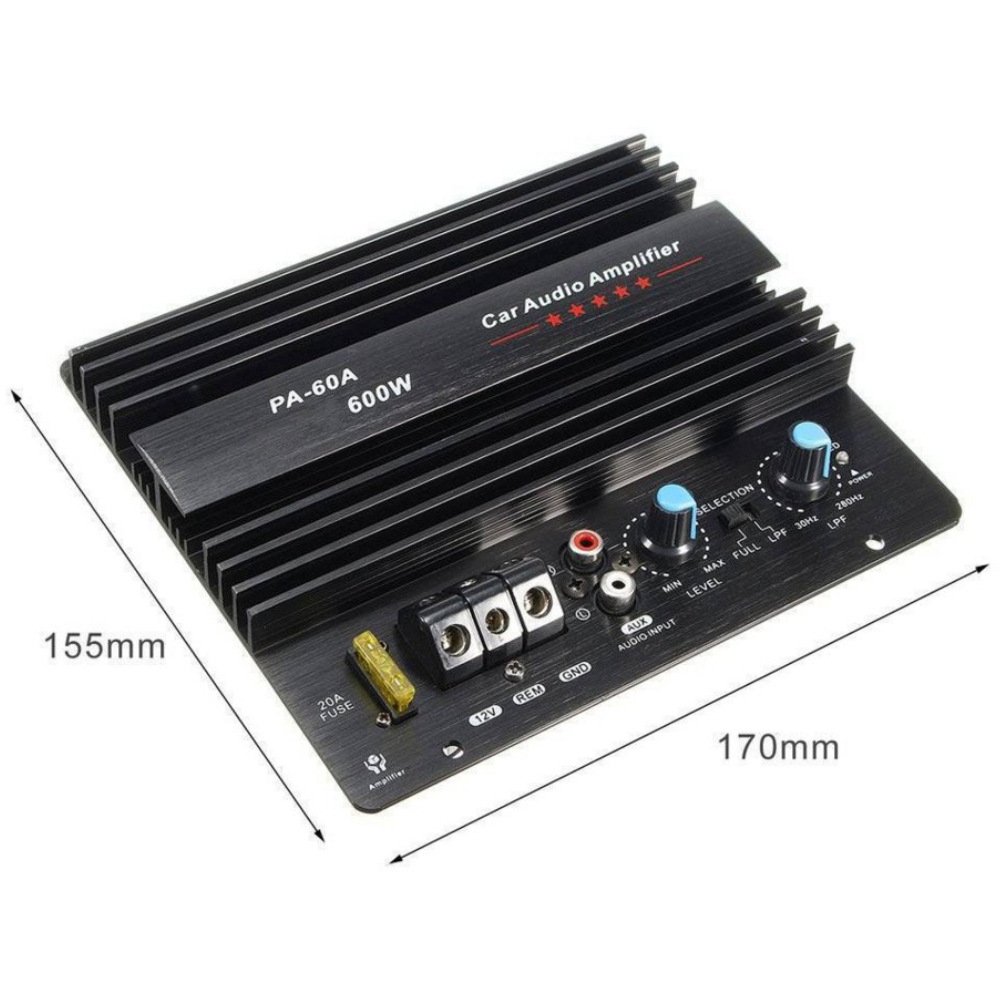 600W Car Subwoofer High-power Amplifier Board Car Audio 12V Original Brand Car Power Amplifier PA-60A