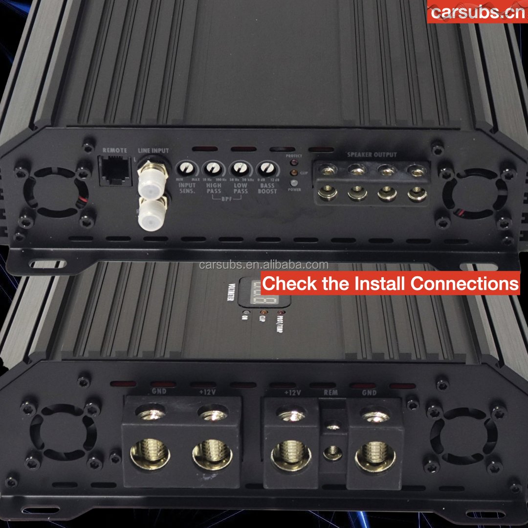 Brazilian Style Full Range RMS 18000W Car Subwoofer Amplifier Peak 36000W SPL Strong Bass 1 Ohm Monoblock Car Amplifier Class D