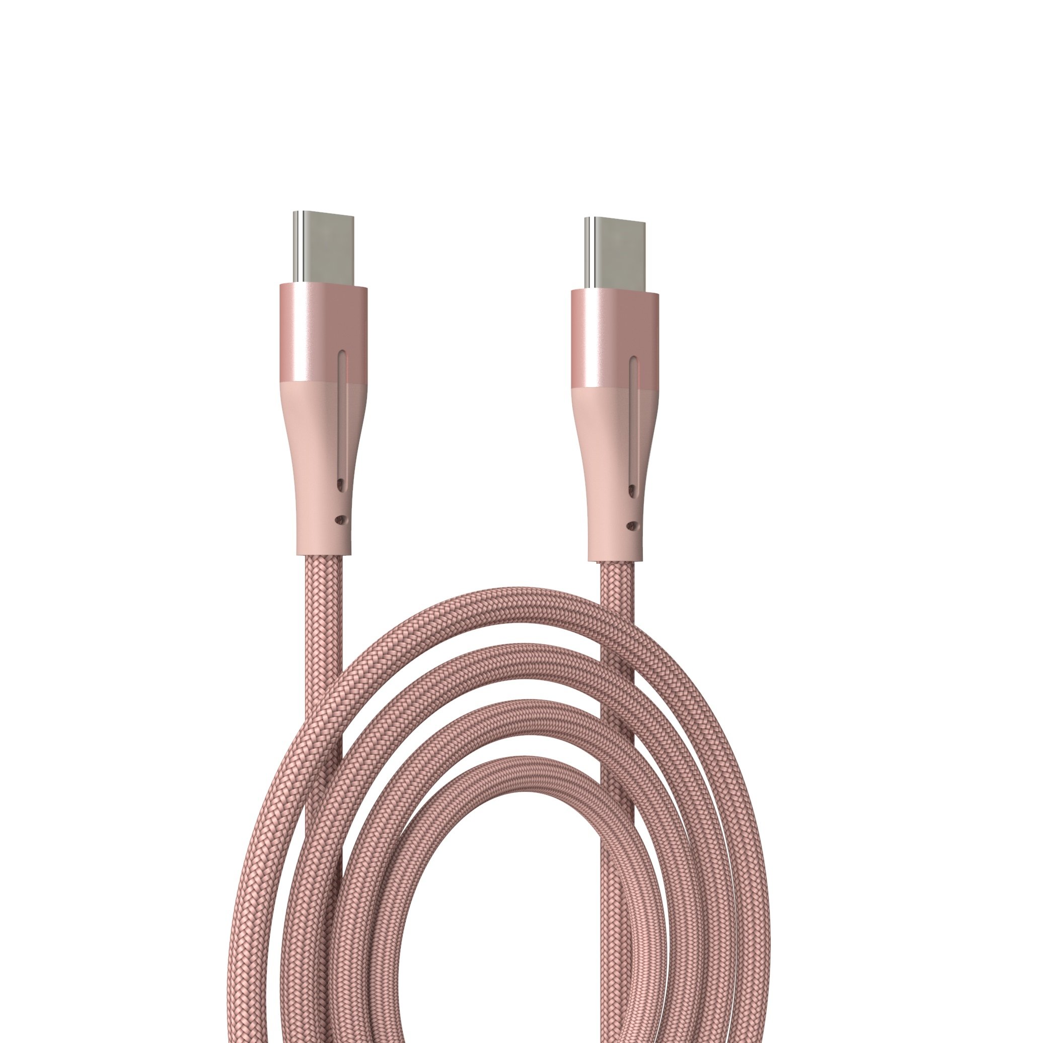 a-bst Concave fast charging usb c to type c cable 5a 100w Fabric braided type c fast charging data cable 66W for mobile phone