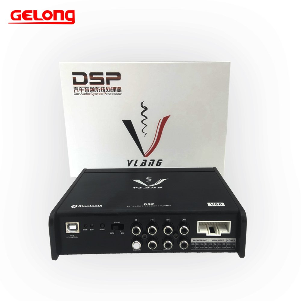 VL86 Hot Selling 31 EQ Class A/B Car Audio Amplifier Processor Stereo DSP Car Amplifier Digital signal Processor