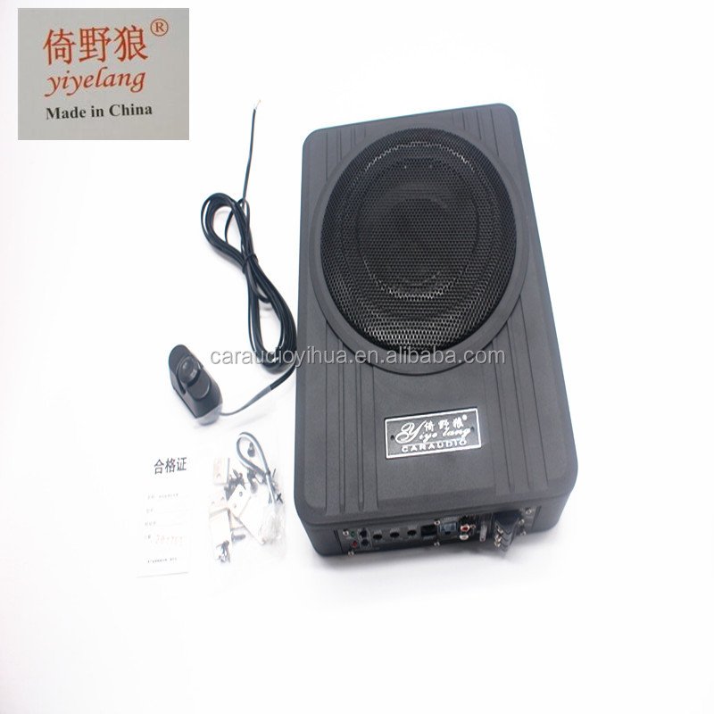10" 12V Slim Under Seat 10s Car Active Subwoofers with Amplifier