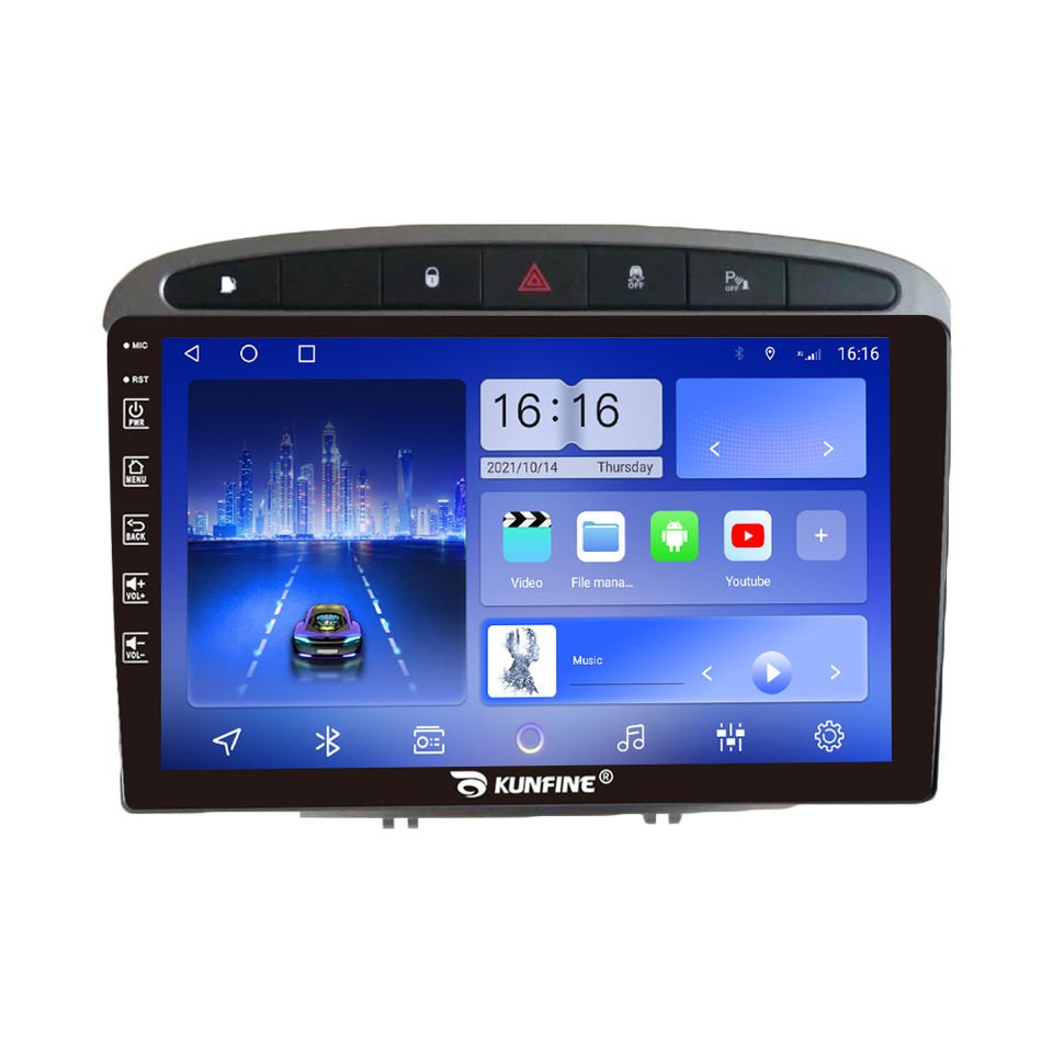 For Peugeot 308 408 2010-2012 9 Inch Headunit Device Double 2 Din Octa-Core Quad Car Stereo GPS Navigation Android Car Radio